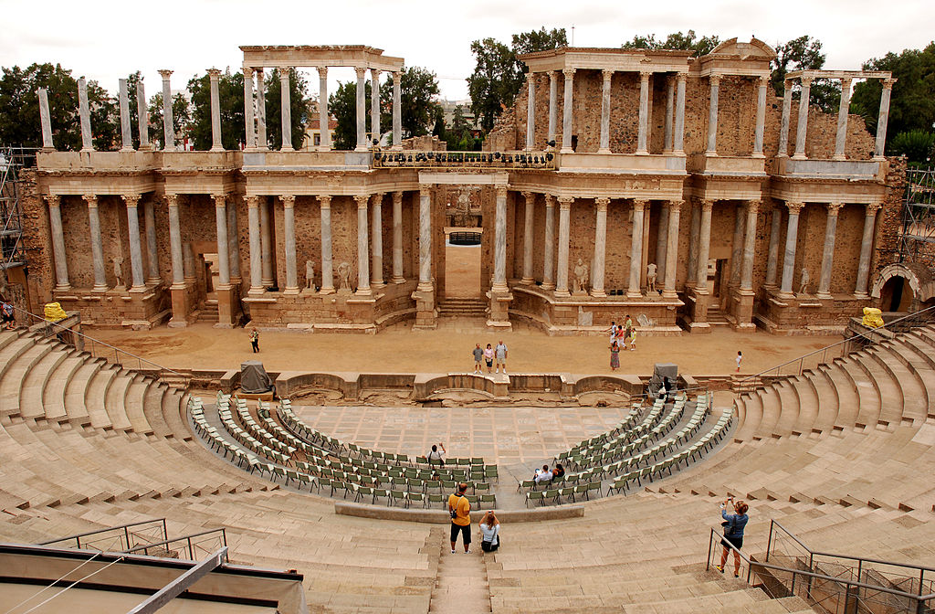 Mérida (Badajoz). Teatro Romano. Helen Rickard, via Wikimedia Commons