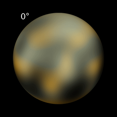 Plutón animado. By Aineias, NASA, ESA, and M. Buie 