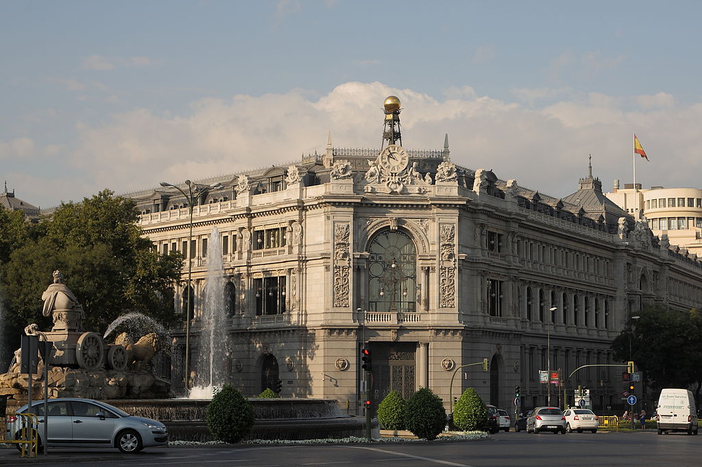 Edificio del Banco de España en la Plaza de Cibeles (Madrid). Por Sanva1959 