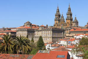 Fachada del Obradoiro de la catedral de Santiago de Compostela. Por Luis Miguel Bugallo Sánchez