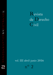 Revista de Derecho Civil Año 2016. Volumen III, número 2 (número 10 en total).