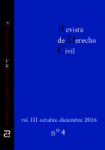 Revista de Derecho Civil. Volumen III, Número 4.