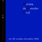 Revista de Derecho Civil Volumen III Número 4.