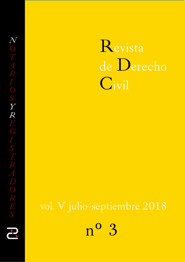Revista de Derecho civil. Volumen V. Número 3-Reforma-Discapacidad