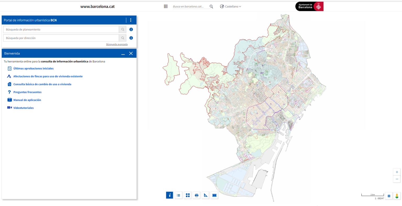 Informe Sección Territorio nº3. Visor Urbanístico Barcelona. Ordenanza