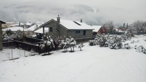 Boltaña y chamineras en invierno